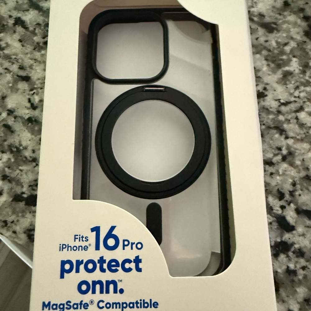 Onn Clear iPhone 16 Pro Case